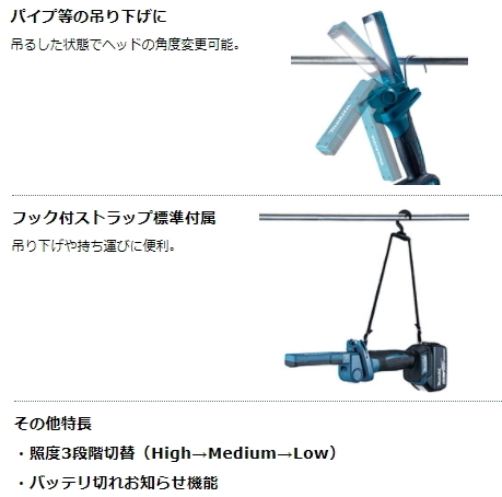 マキタ 充電式 ワークライト ML816 18V 14.4V LED 新品_画像5