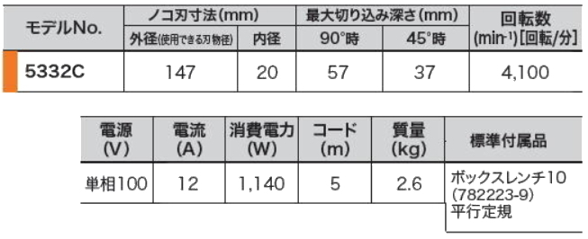 マキタ 147mm 電子マルノコ 5332CSP 青 新品_画像6