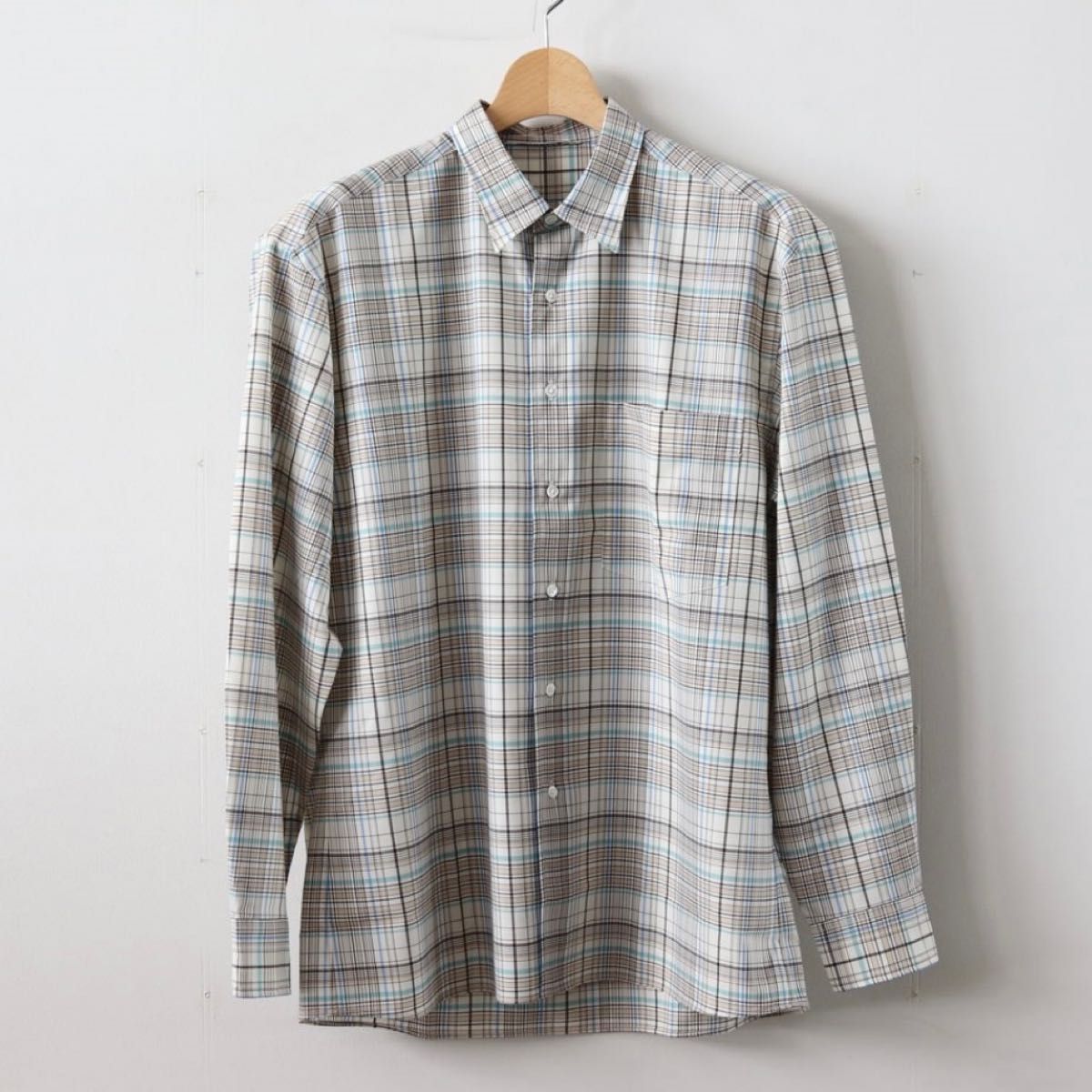 AURALEE SUPER LIGHT WOOL CHECK SHIRTS オーラリー スーパーライト