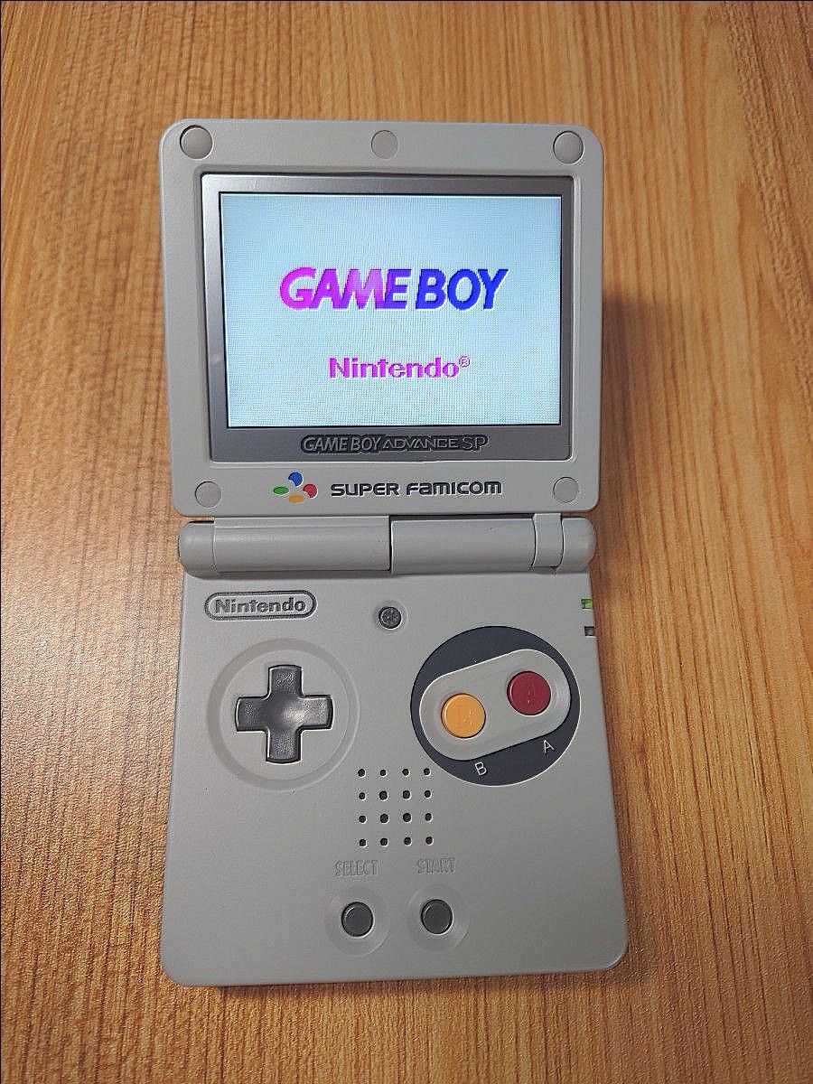 IPS V3液晶 ゲームボーイアドバンス SP 本体 スーパーファミコン GBA-