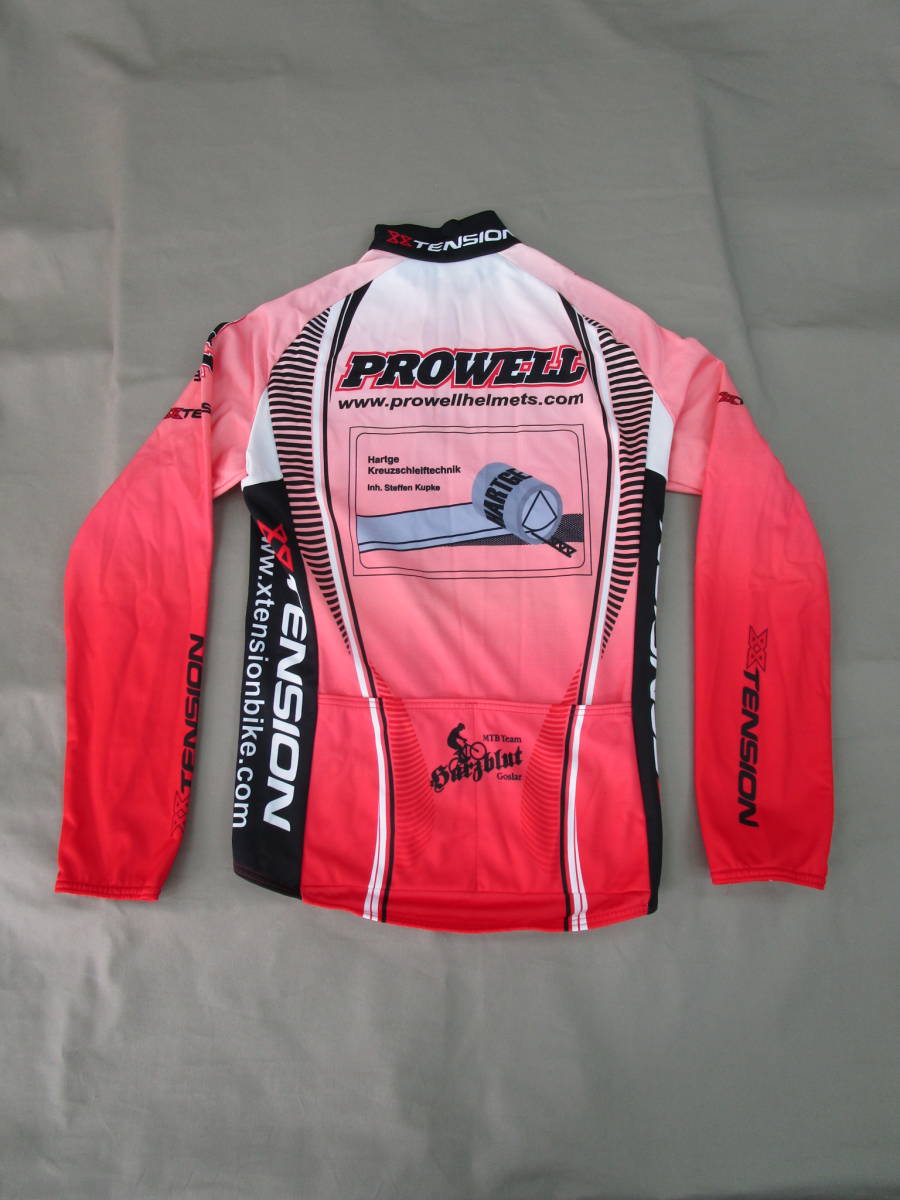 W.23I5 CIJ * postage 410 jpy fixed amount * cycling jacket reverse side nappy PROWELL BIORACER XS corresponding red group USED *