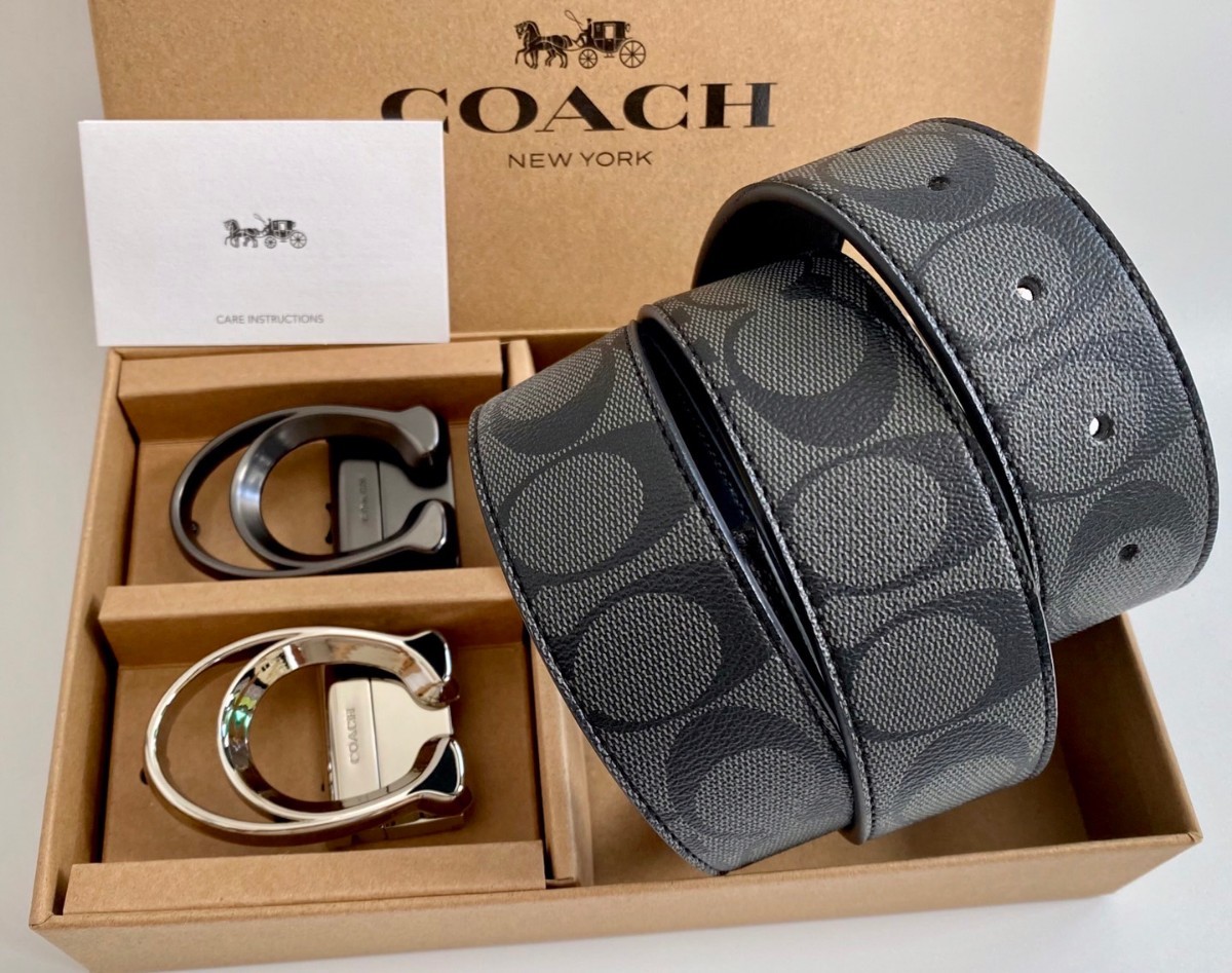 COACH リバーシブル メンズベルト シグネチャー コーチ 新品 未使用