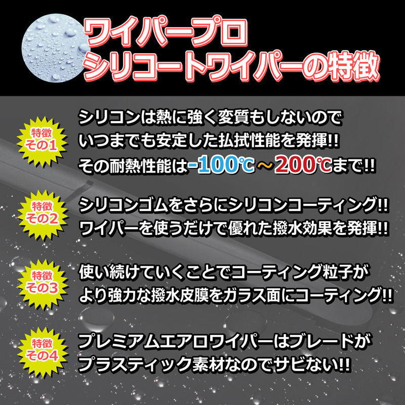 純正エアロタイプ ワイパー パートナーH8.2～H18.2 EY6/7/8/9 送料無料 シリコン コーティング 1台分/2本SETGC5045_画像9