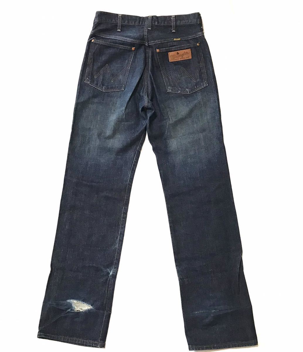 訳あり 90年代 ラングラー WRANGLER M1701 W31 ストレート メンズ デニムパンツ 濃紺 used加工　ラングラージャパン_画像3