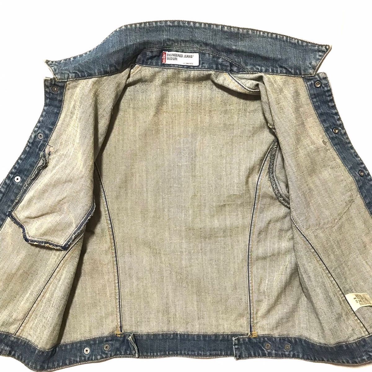最初期 木村拓哉 さん 70100-29 00s ビンテージ Levi’s リーバイス デニムジャケット ストレッチ ENGINEERED JEANS 限定 廃盤 38 M 最初期 木村拓哉 さん 70100-29 00s ビンテージ Levi’s リーバイス デニムジャケット ストレッチ ENGINEERED JEANS 限定 廃盤 38 M