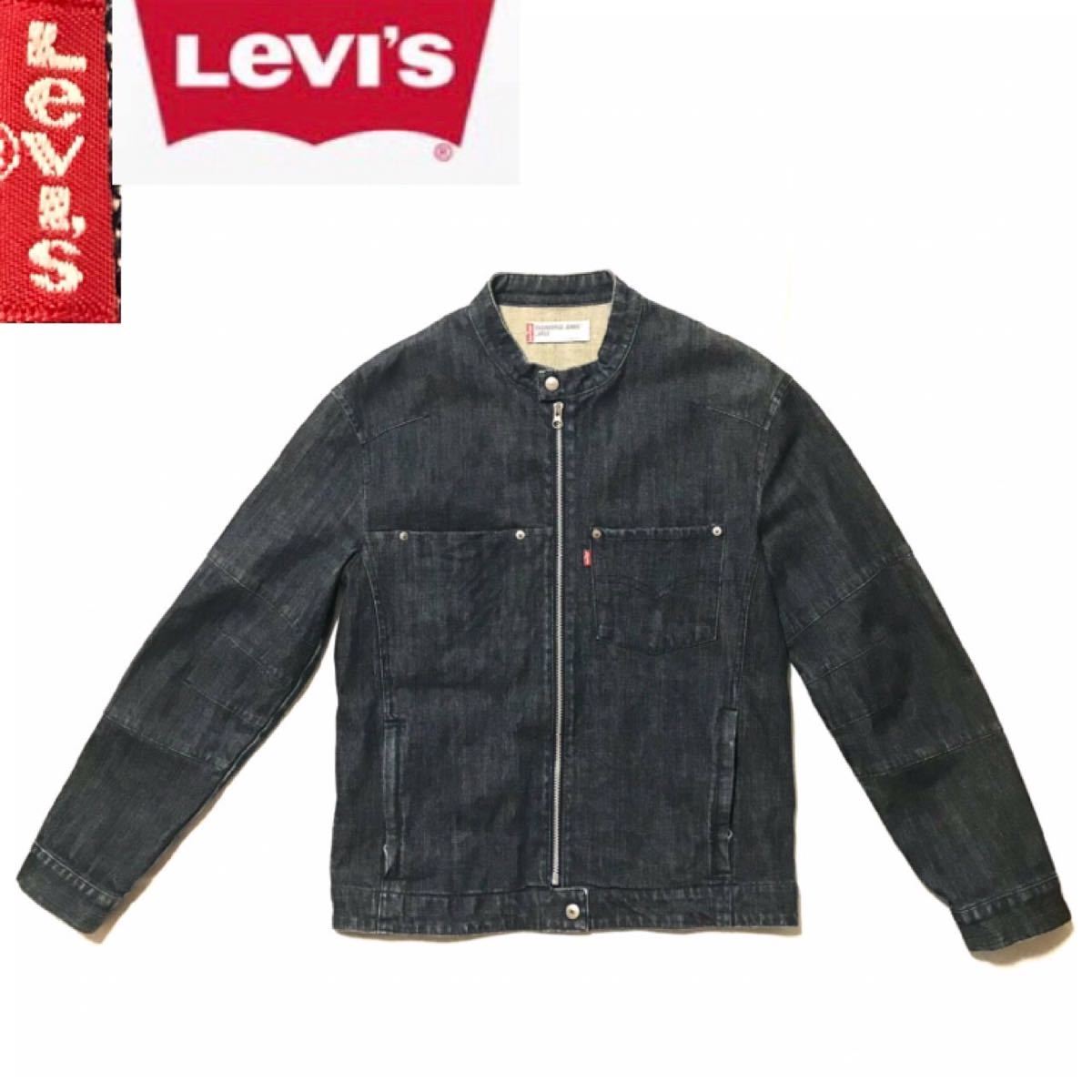 漢のデニムライダース 00s 最初期 ビンテージ Levi’s リーバイス デニムジャケット ENGINEERED JEANS デニムライダース  木村拓哉　L