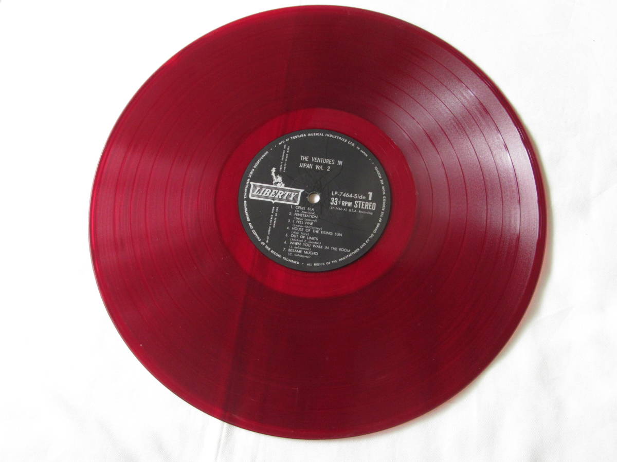 【即決価格】VENTURES IN JAPAN VOL.2 / ベンチャーズ「赤盤 LPレコード LP 7464」_画像6