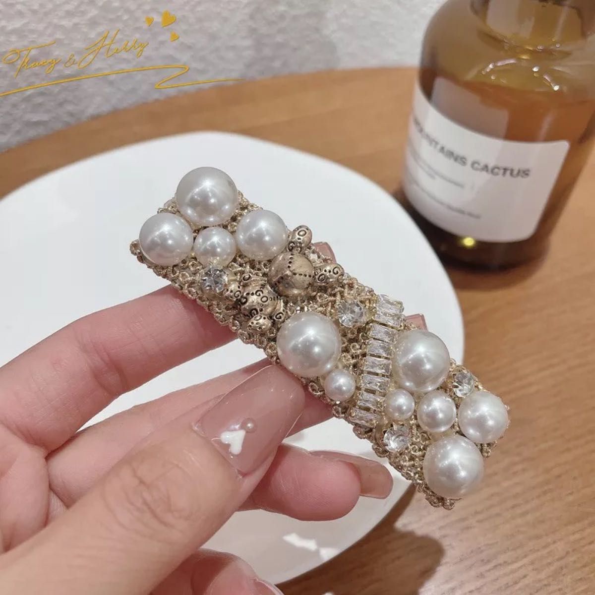 レディース ヘアアクセサリー パール マーメイド ヘアピン 韓国 05