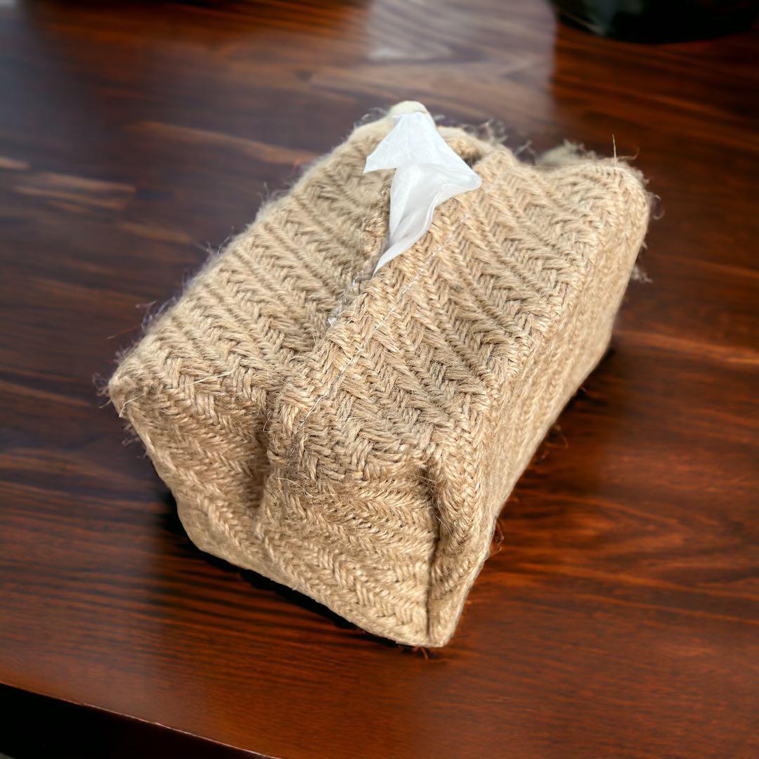  cotton flax cloth tissue cover box folding simple soft stylish P2