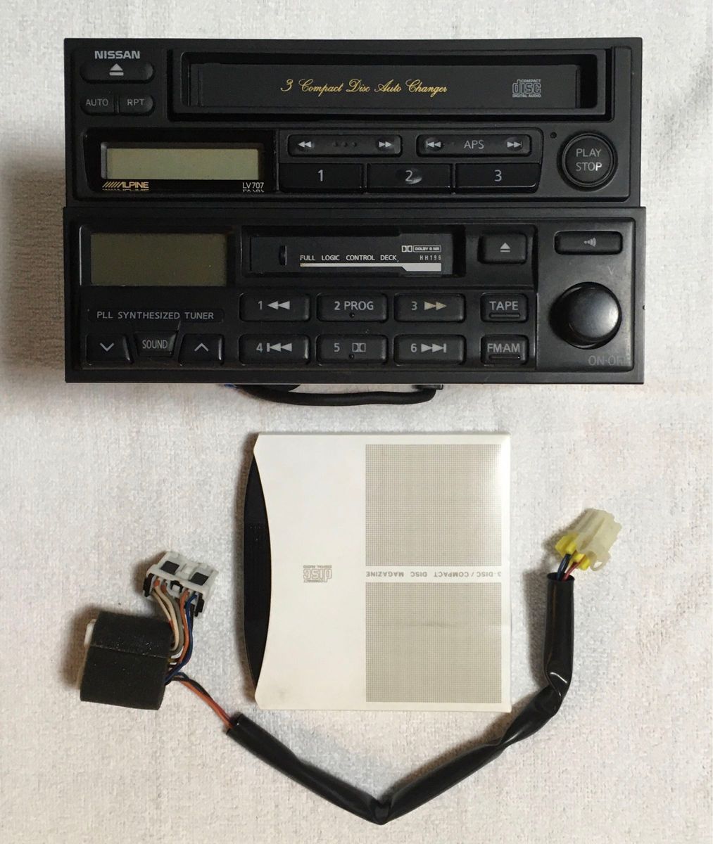 日産純正AM FMチューナーカセットデッキ&3枚CDチェンジャー 日産純正AM FMチューナーカセットデッキ&3枚CDチェンジャー