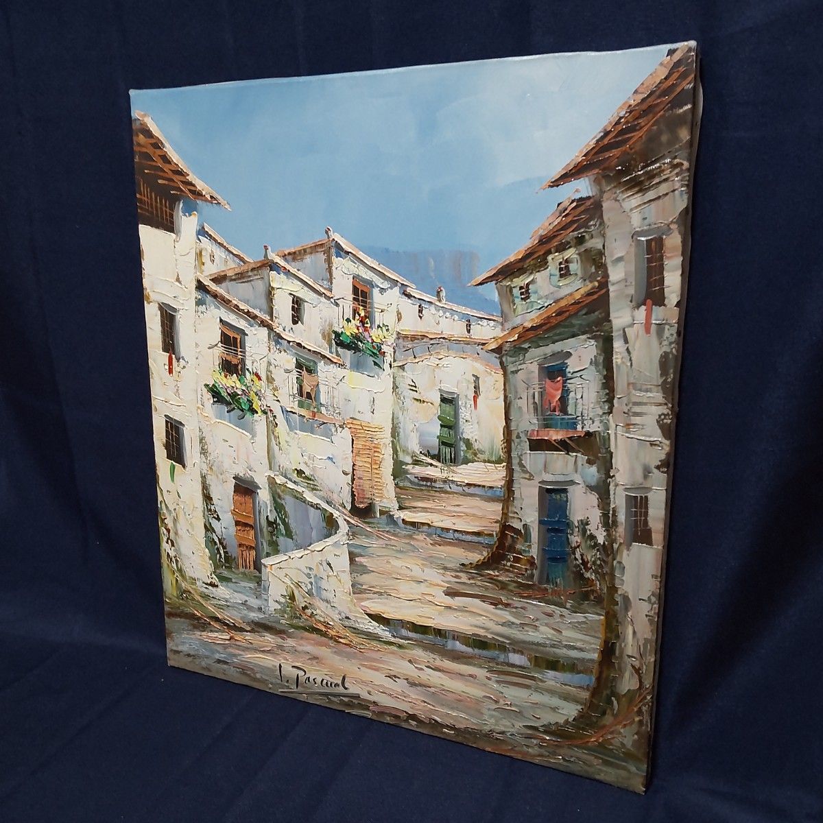 300 絵画 油彩 油絵 風景画 街 街並 額装 額縁付き|Yahoo 300 絵画 油彩 油絵 風景画 街 街並 額装 額縁付き|Yahoo