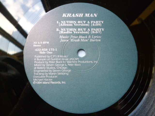 Krashman / Nuthin But A Party 試聴可 激アツパーティー・チューン HIPHOP CLASSIC 12 _画像2