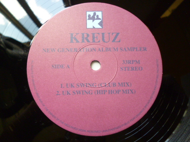 Kreuz 試聴可 12EP 名曲収録アルバムサンプラー U.K Swing / Do You Right / New Generation / When You Smile 収録_画像1