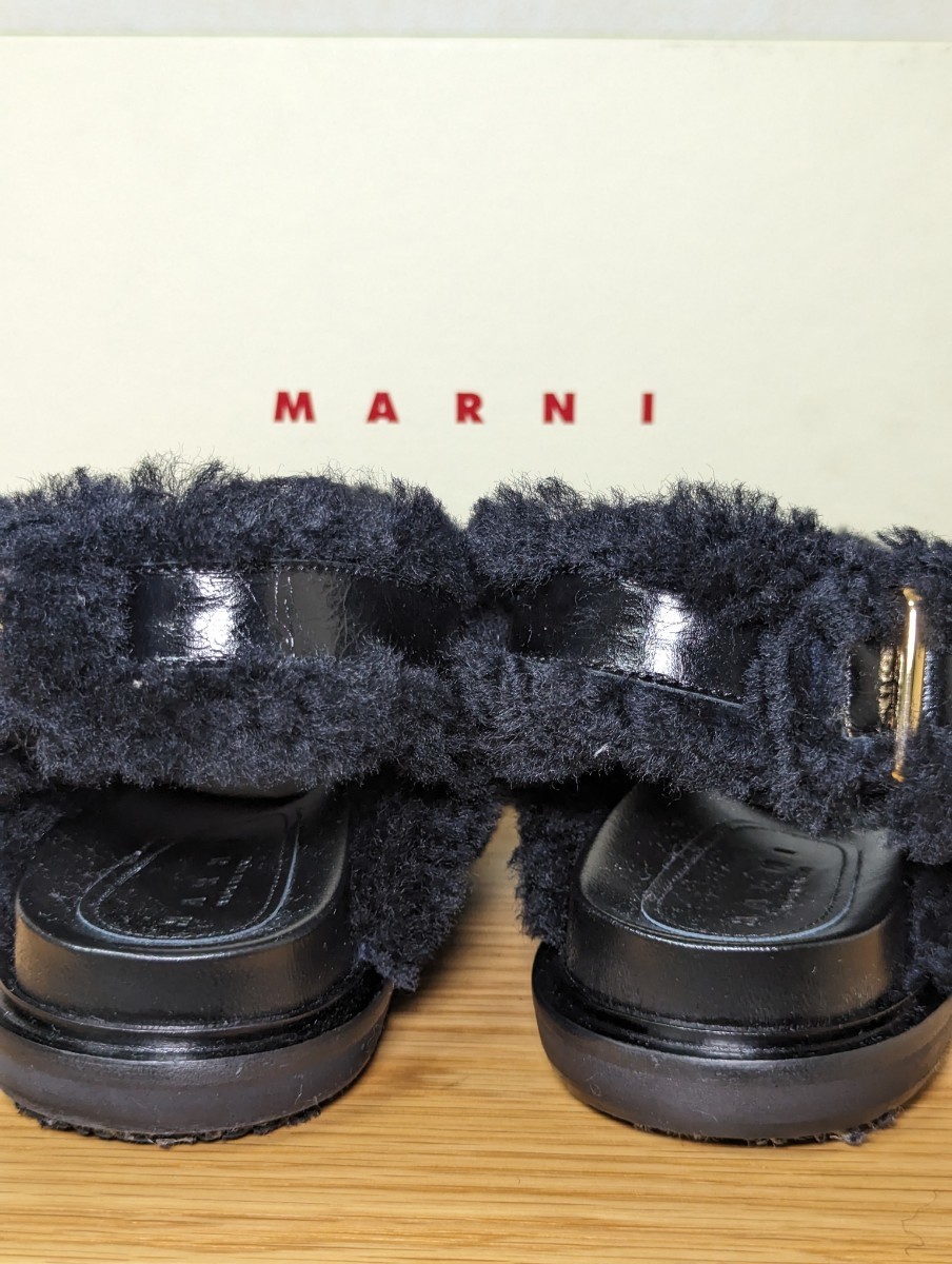 MARNI マルニ　サンダル　フスベット　ファー　サイズ36 新品　フスベ　ブラック_画像3