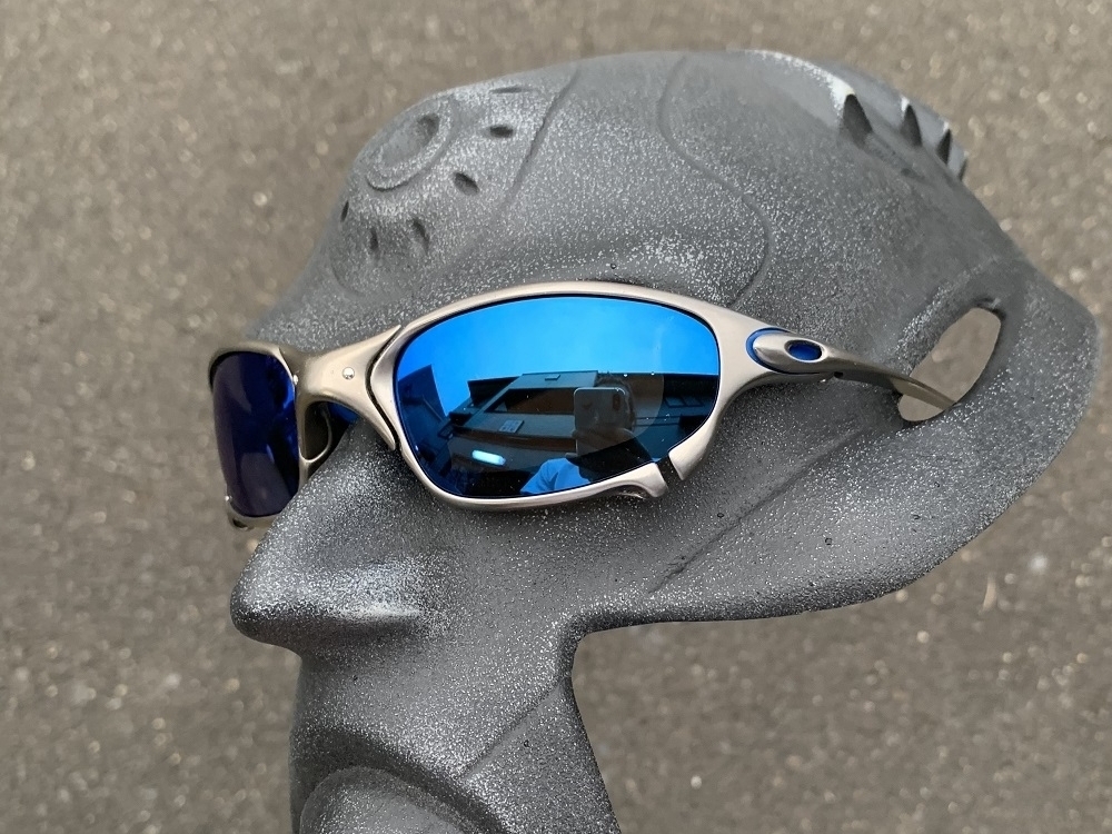 LINEGEAR　オークリー　ジュリエット用　偏光レンズ　ラピスブルー　Oakley　X-Metal　Juliet