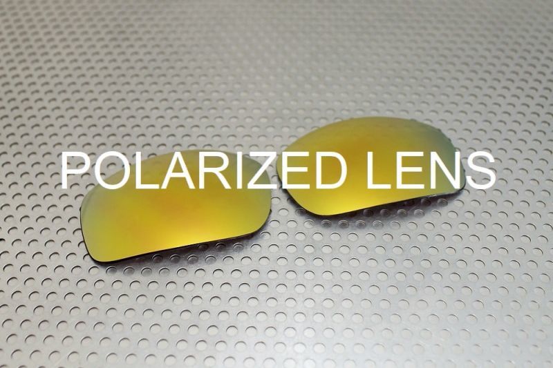LINEGEAR　オークリー　X-Squared用　偏光レンズ　UV420　24Kゴールド　Oakley　X-Metal