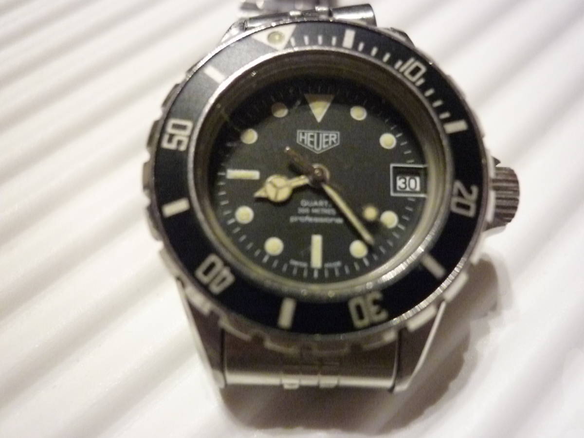 HEUER 200m diver watch antique 