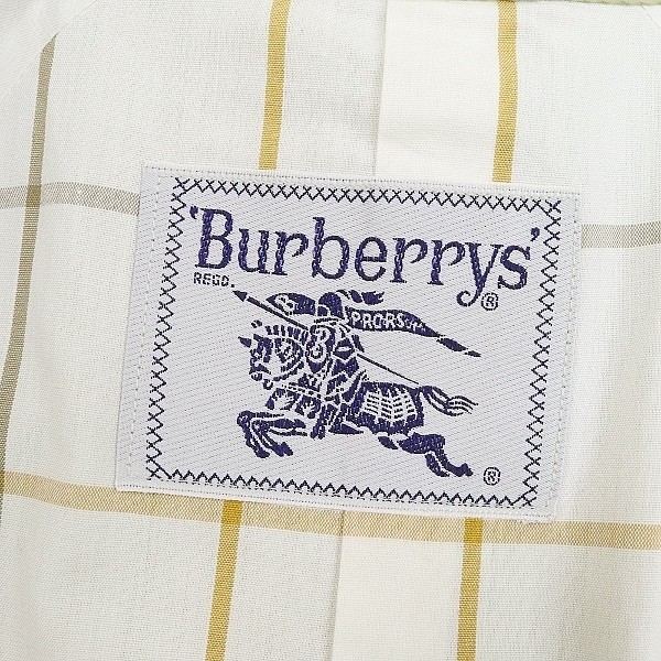 ヴィンテージ◆BURBERRYS バーバリー 裏地チェック柄 コットン スプリング トレンチ コート 7AR_画像6