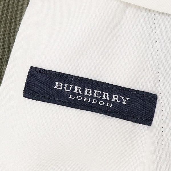 国内正規品◆BURBERRY LONDON バーバリー ロンドン タック チノ パンツ カーキ 88_画像7