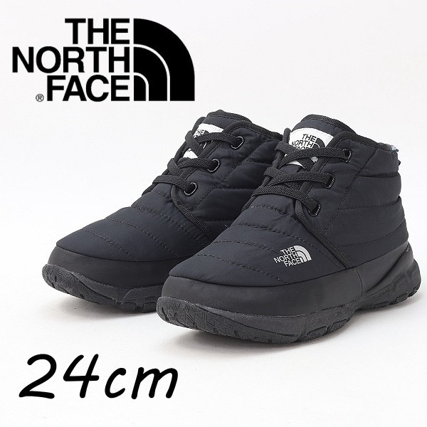 ◆THE NORTH FACE ノースフェイス NSE TRACTION CHUKKA LITE WP ヌプシ トラクション チャッカ ライト スノー ブーツ 黒 ブラック 24cm_画像1