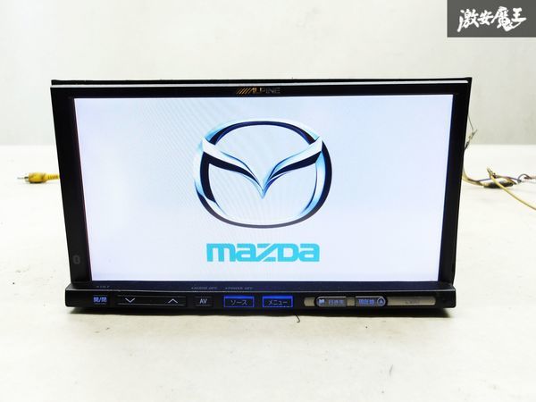 マツダ純正OP アルパイン ALPINE HDDナビ DVD CD フルセグ AUX SD USB 地図データ 2009年 C9A1-V6-650A/VIE-X08M 棚 C3D_画像1