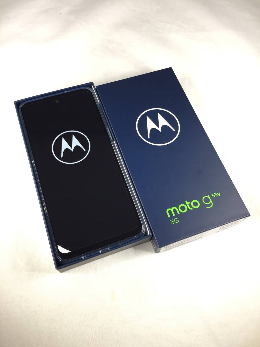 【AK-04】未使用品 Y!mobile Motorola moto g 53y 5G A301MO 128GB インクブラック softbank 利用制限〇 SIMフリー スマートフォン