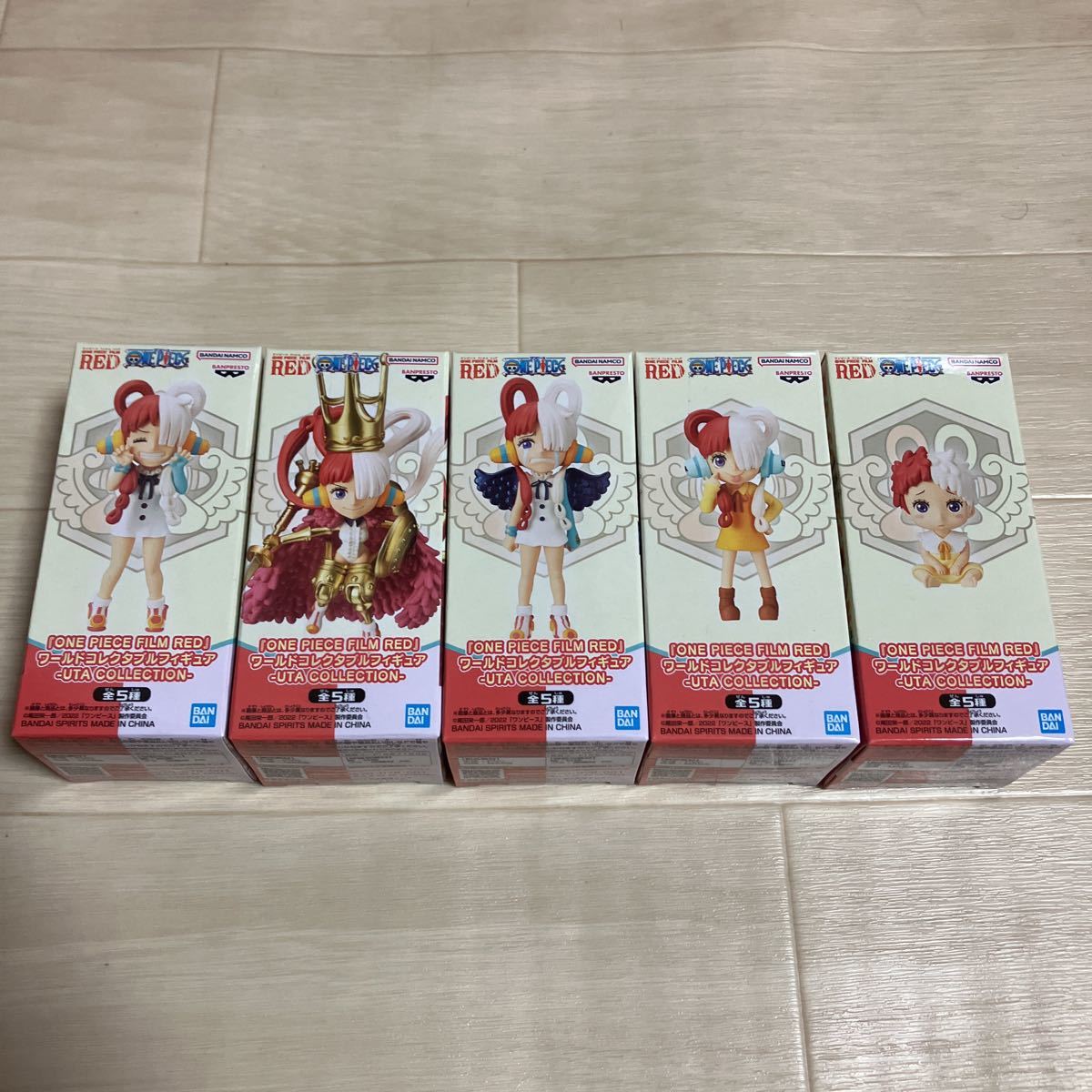 ワンピース　FILM RED　ワールドコレクタブルフィギュア　ウタ　コレクション　全種