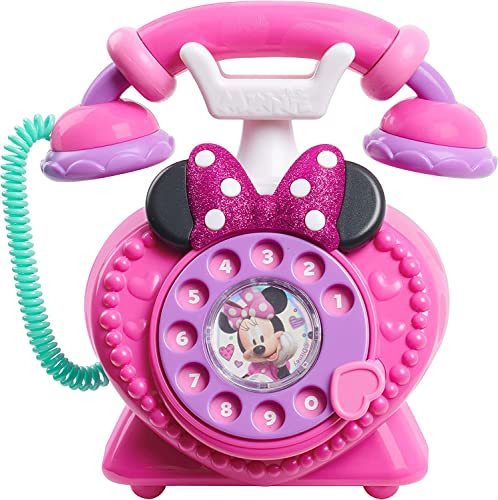 Disney ディズニー ミニーマウス 回転式 電話 リボン かわいい おもちゃ 女の子 ままごと サウンド ライト [並行輸入品]
