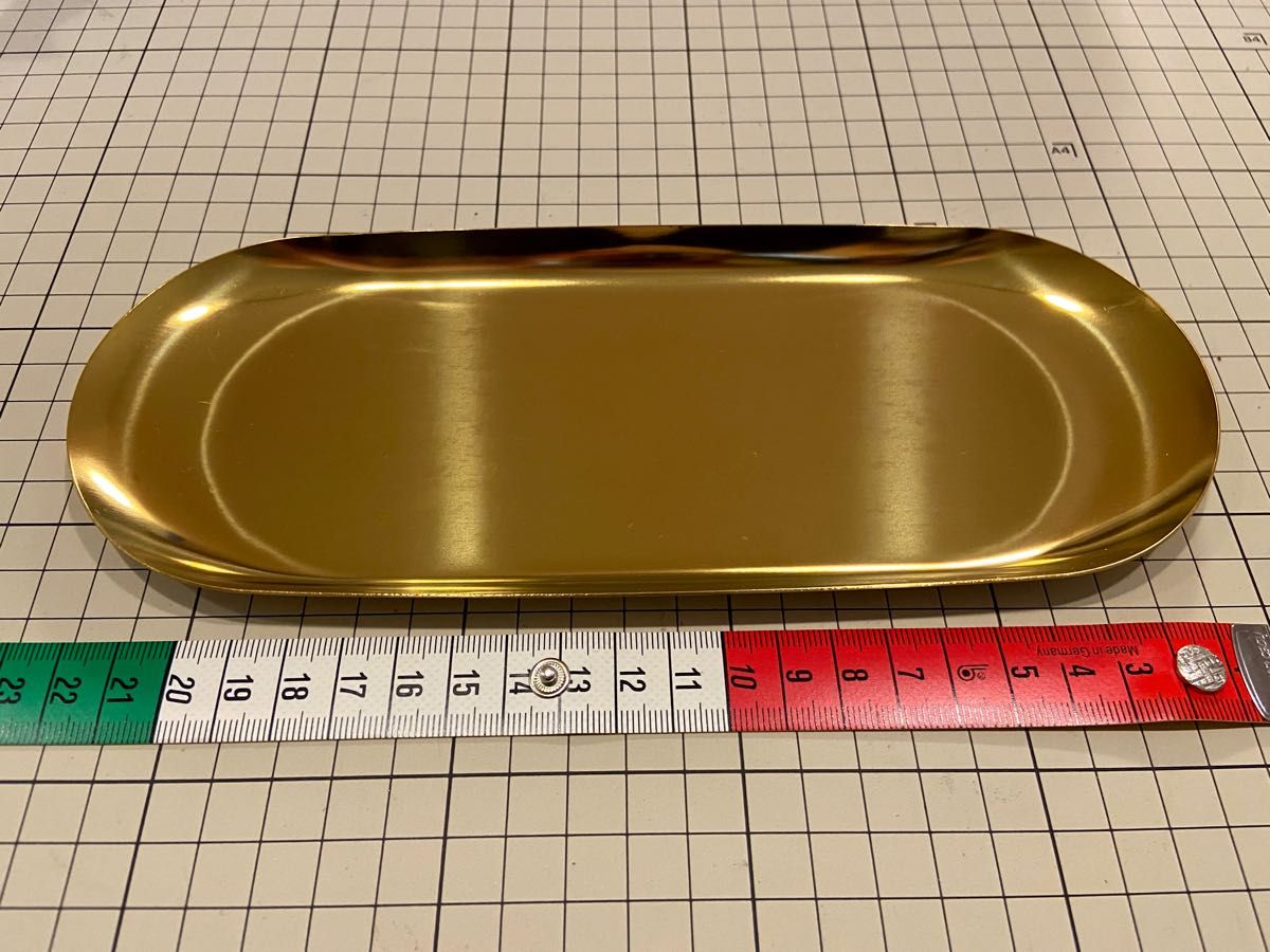 ゴールド 金属プレート 金属トレイ 文房具 食器 貴金属 ジュエリー小物置き 