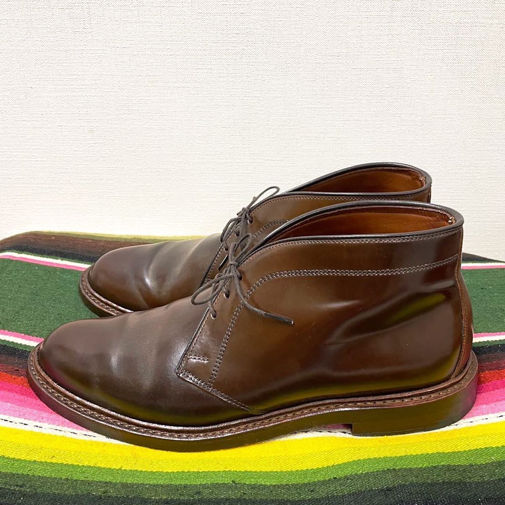 size10 USA製 馬革 コードバン Allen Edmonds レザー チャッカブーツ アレンエドモンズ コードヴァン アメリカ製 Dundee