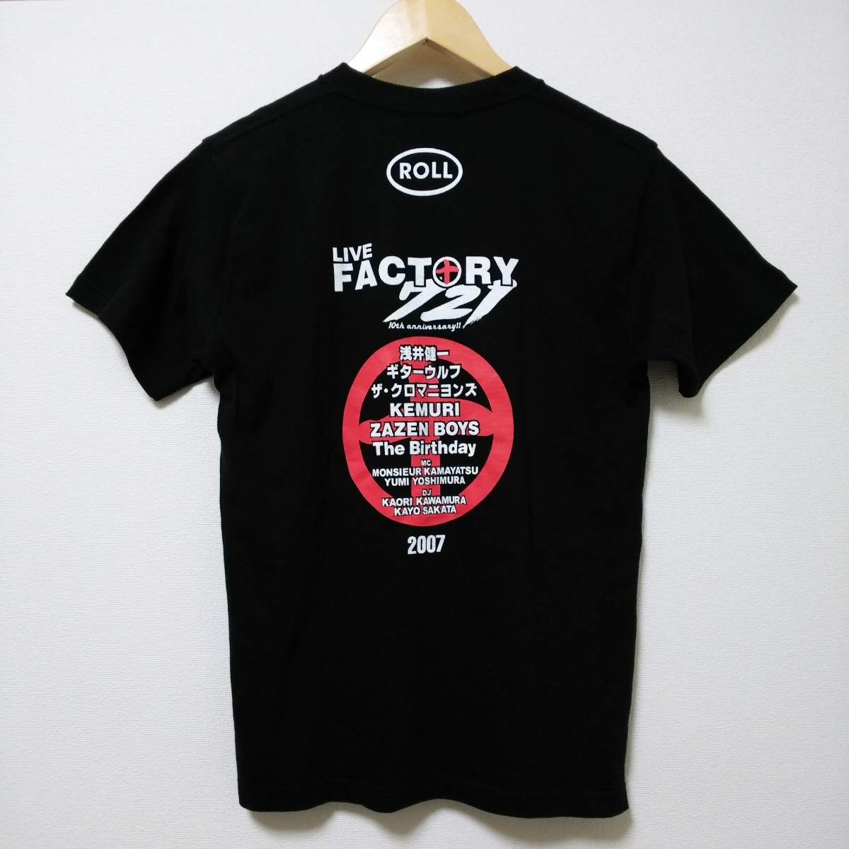 【未使用品】『2007 LIVE FACTORY 721』ライブファクトリー721 10th記念 半袖Tシャツ Sサイズ /浅井健一/ギターウルフ/ザ・クロマニヨンズ_画像1