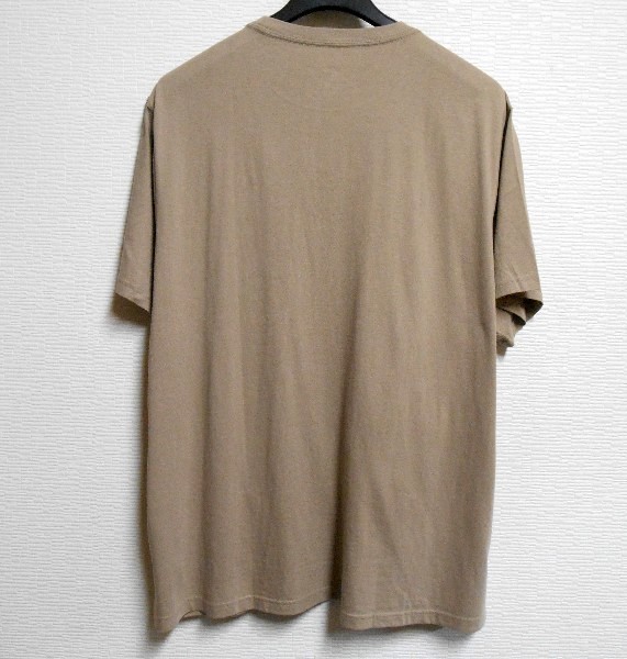 AE*アメリカンイーグル/US:XXL/カーキ/胸ロゴプリント半袖Tシャツ