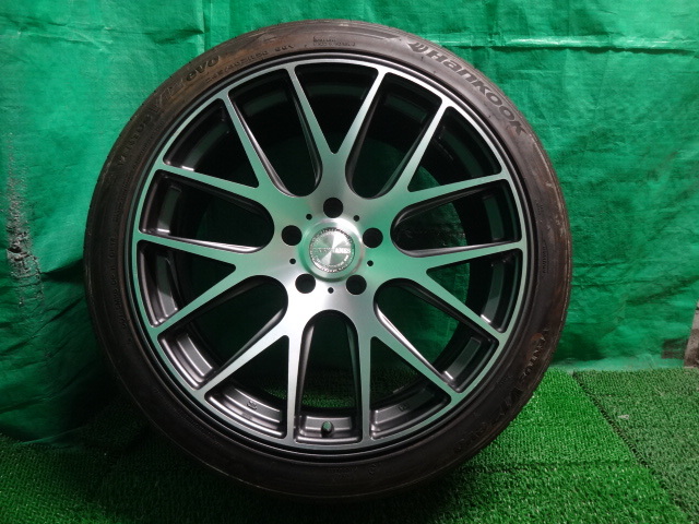 レクサスLS トレジャーワン LXRY HANES 20×9J +35 10J +40 5H PCD120●245/40R20 275/35R20 中古タイヤ付ホイール4本●ム69_①のタイヤ付ホイール(F)