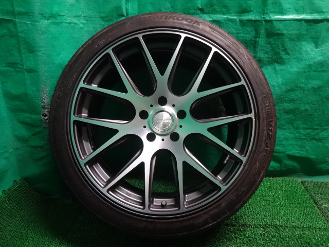 レクサスLS トレジャーワン LXRY HANES 20×9J +35 10J +40 5H PCD120●245/40R20 275/35R20 中古タイヤ付ホイール4本●ム69_②のタイヤ付ホイール(F)