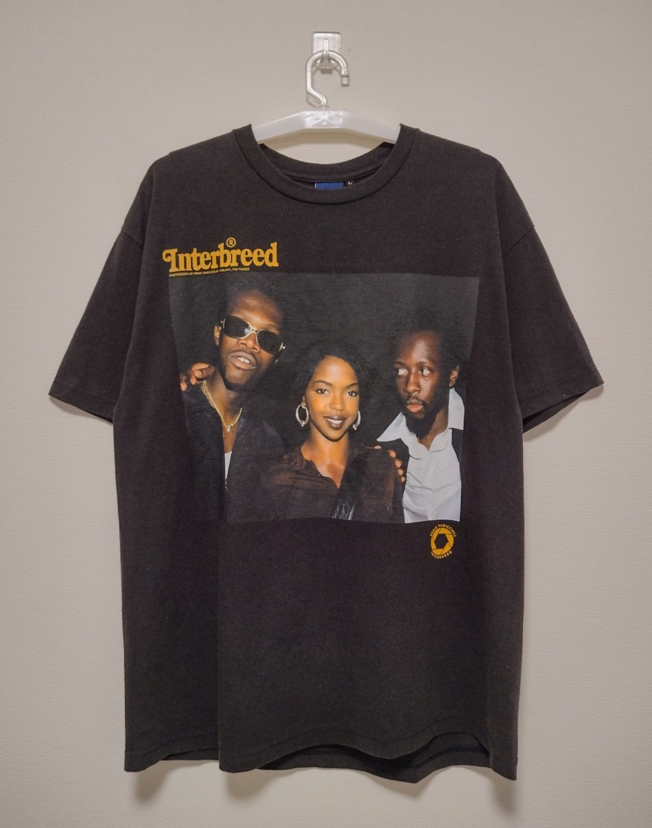 【新品タグ付】Interbreed x THE FUGEES Tシャツ Lサイズ Lauryn Hill ローリンヒル ワイクリフ R&B HIPHOP フージーズ インターブリード