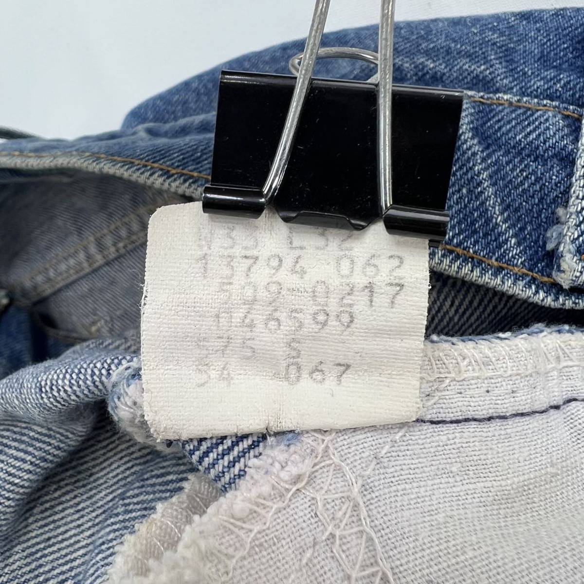 80s ☆ LEVIS ☆ 509-0217 オレンジタブ カットオフ デニムパンツ ジーンズ W33 アメカジ ストリート 古着 希少 人気 リーバイス■Ja6489_画像7