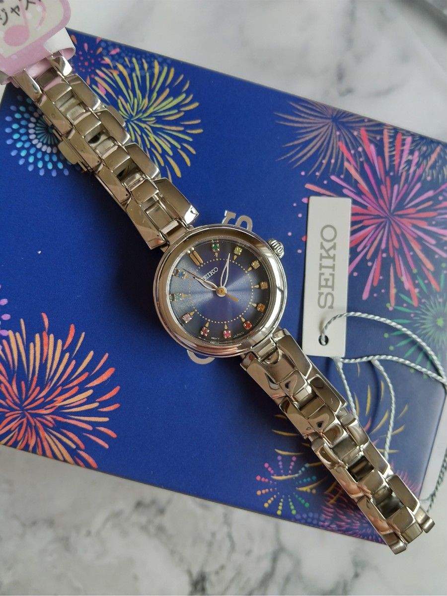 セイコーソーラー腕時計 新品美品 クリスタルインデックス リミテッドエディション