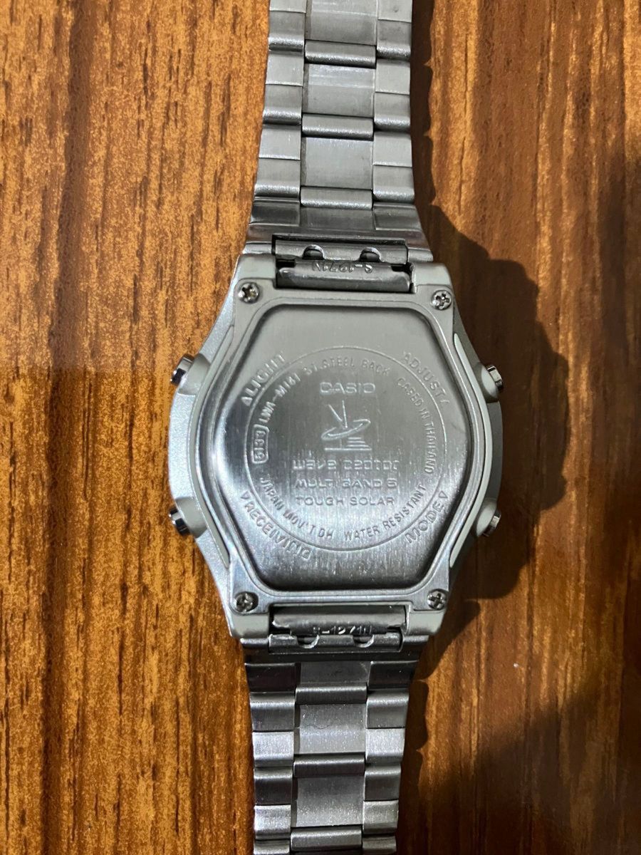 美品 CASIO カシオ腕時計 ウェーブセプター タフソーラー 電波時計