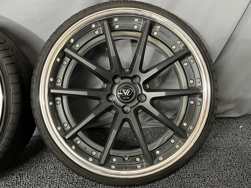 VERZ-WHEELS KCV02 20インチ 9J+30 5H-114.3 マットブラック 2本 アルファード ヴェルファイア クールレーシング KUHL W371　_画像4