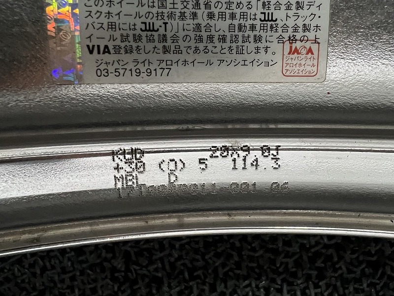 VERZ-WHEELS KCV02 20インチ 9J+30 5H-114.3 マットブラック 2本 アルファード ヴェルファイア クールレーシング KUHL W371　_画像5