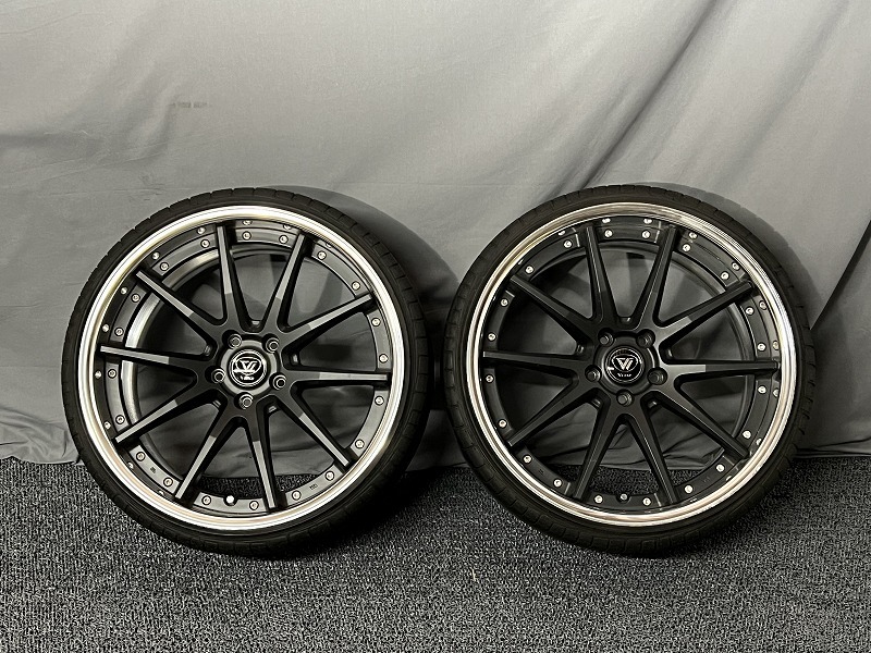 VERZ-WHEELS KCV02 20インチ 9J+30 5H-114.3 マットブラック 2本 アルファード ヴェルファイア クールレーシング KUHL W371　_画像1