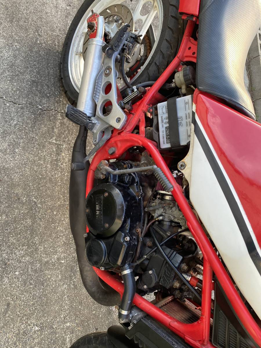 RZ250R エンジン実動 書類付 オニギリ 29L ベース車両 赤白_画像7