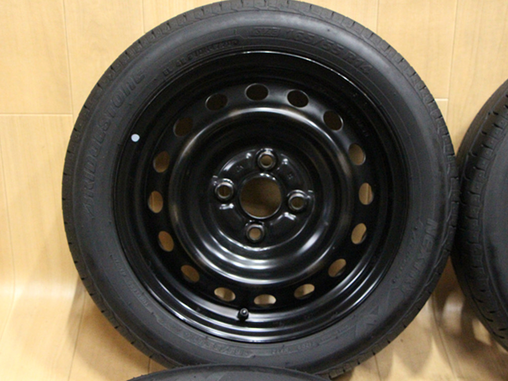 B175 スチール 鉄 JDM USDM 14X5J+39 PCD100 165/55R14 ハブ54 ミラ L700 ムーヴ ココア 軽トラ ワゴンR ライフ ソリオ オッティ ラパン_画像3