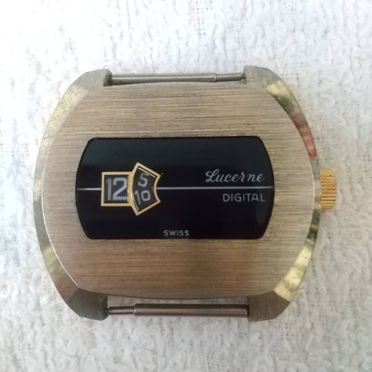 Lucerne メカデジ 手巻き 腕時計 スイス製