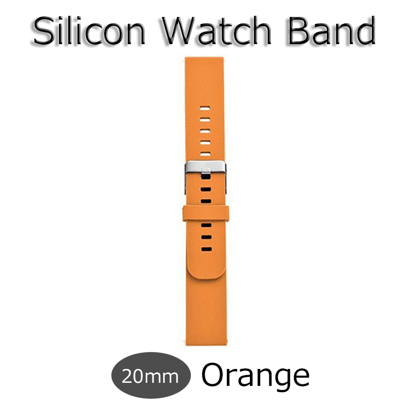  часы частота наручные часы замена ремень si Ricoh n нейлон силикон спорт водонепроницаемый 20mm orange новый товар для мужчин и женщин Asus Casio Apple часы 