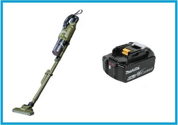 マキタ 18V 充電式クリーナ CL286FDZO(オリーブ)+バッテリ(BL1860B