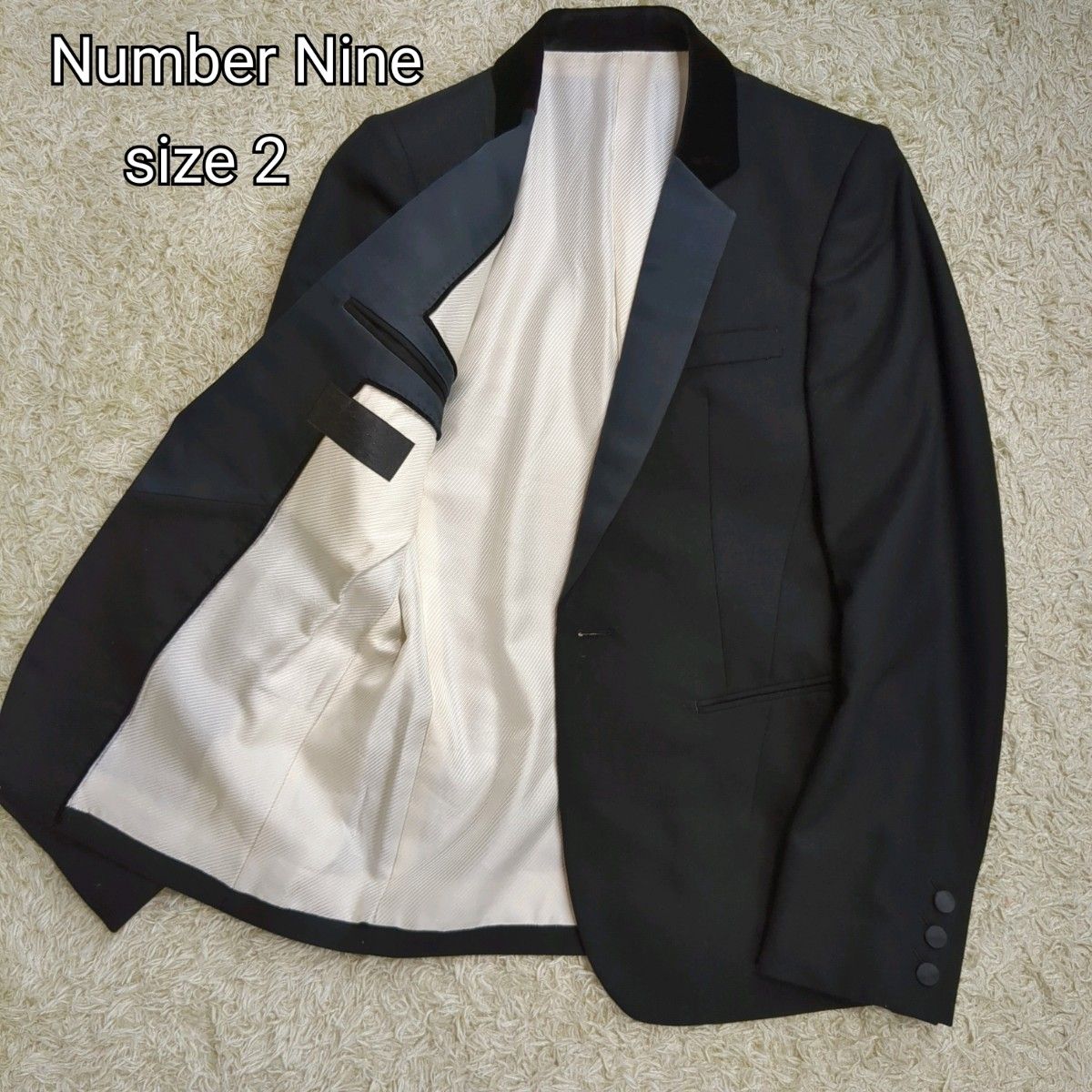 希少品　Number Nine Takahiro Miyashita カシミヤ混　シルク裏地　1B テーラードジャケット