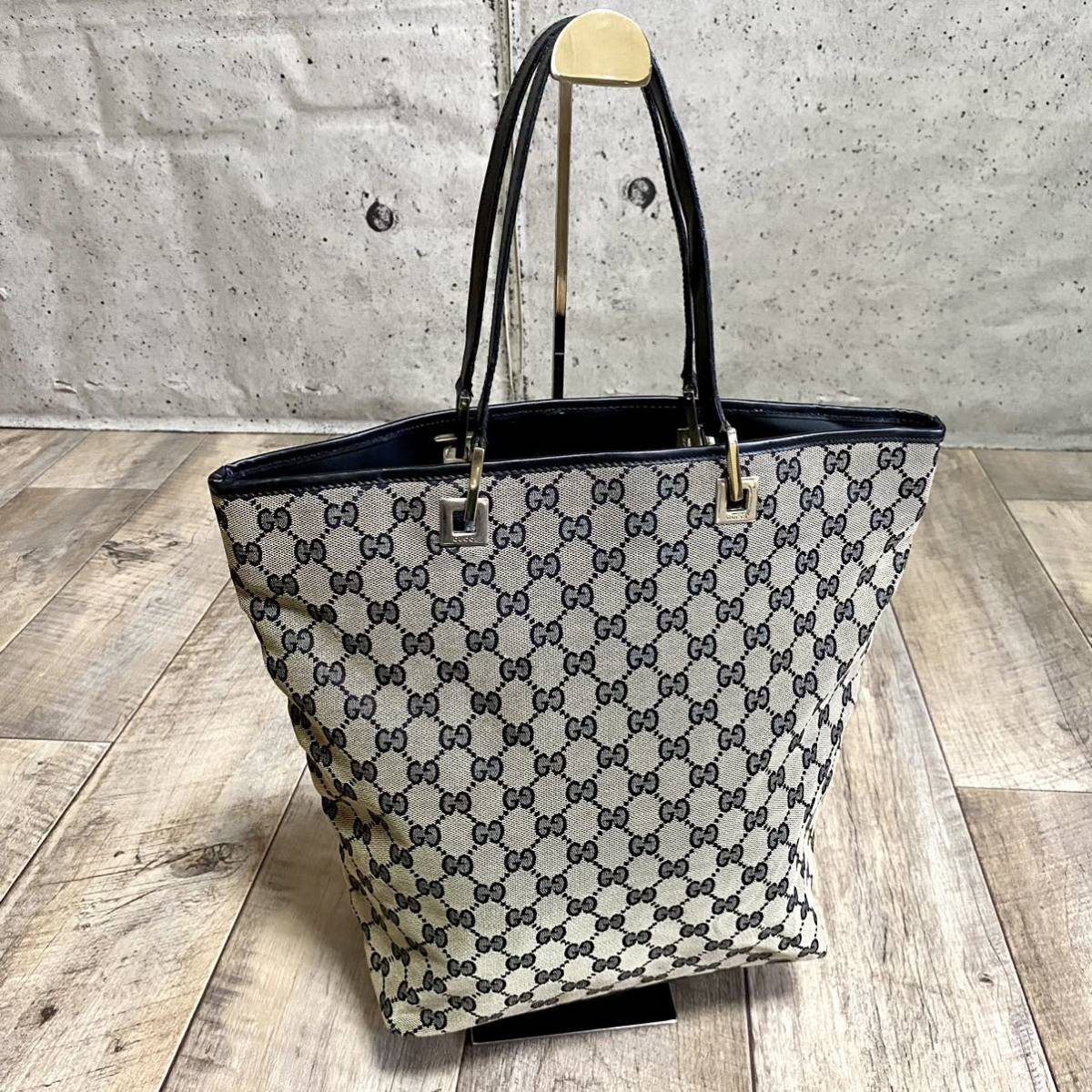 正規品 GUCCI グッチ GG柄 キャンバス トートバッグ ハンドバッグ