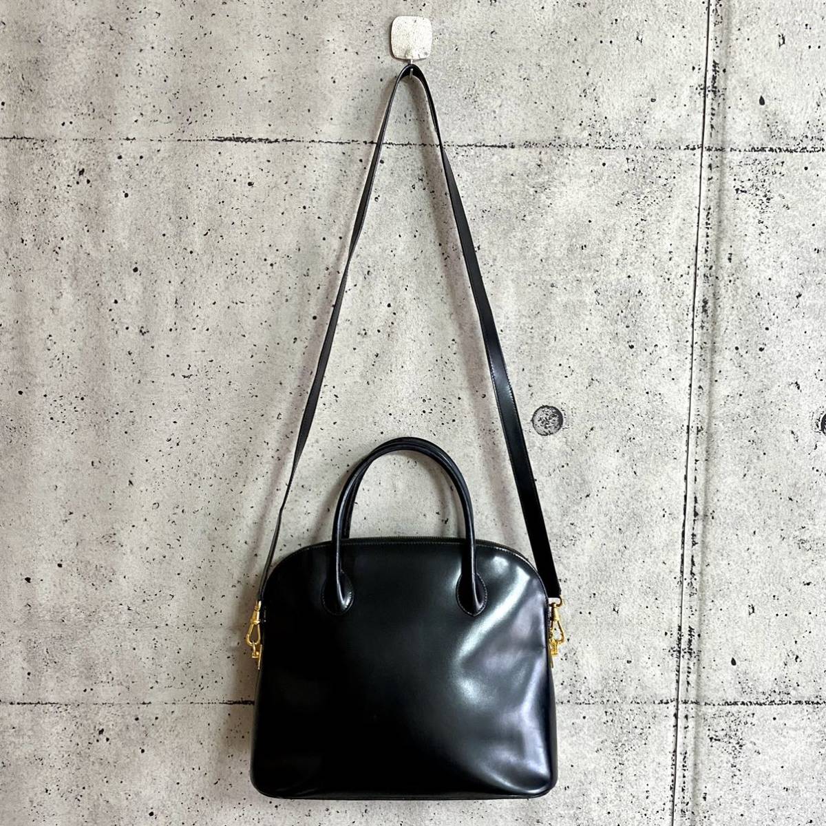 正規品 CELINE セリーヌ ガンチーニ金具 2way レザー ショルダーバッグ