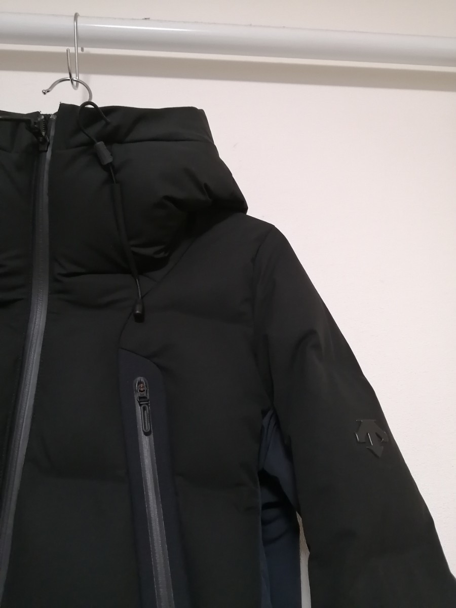 美品 アダムエロペ別注 DESCENTE ALLTERRAIN デサントオルテライン マウンテニア S ブラック 水沢ダウン ダウンジャケット